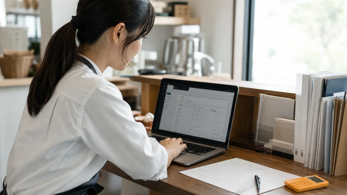 Googleマップ営業時間変更できないときにノートパソコンで管理画面を確認する飲食店オーナー