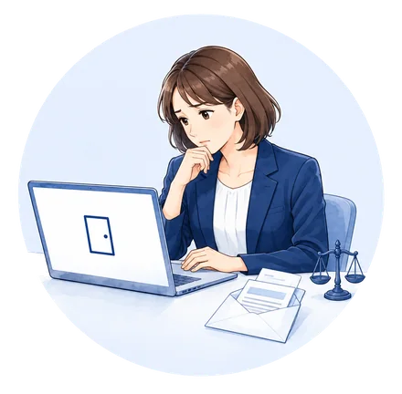 事務所に相談したい人が、ホームページを開けず困っている